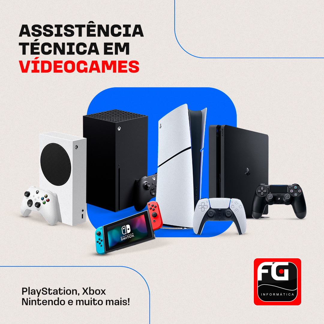 Conserto de videogames e controles em Dourados