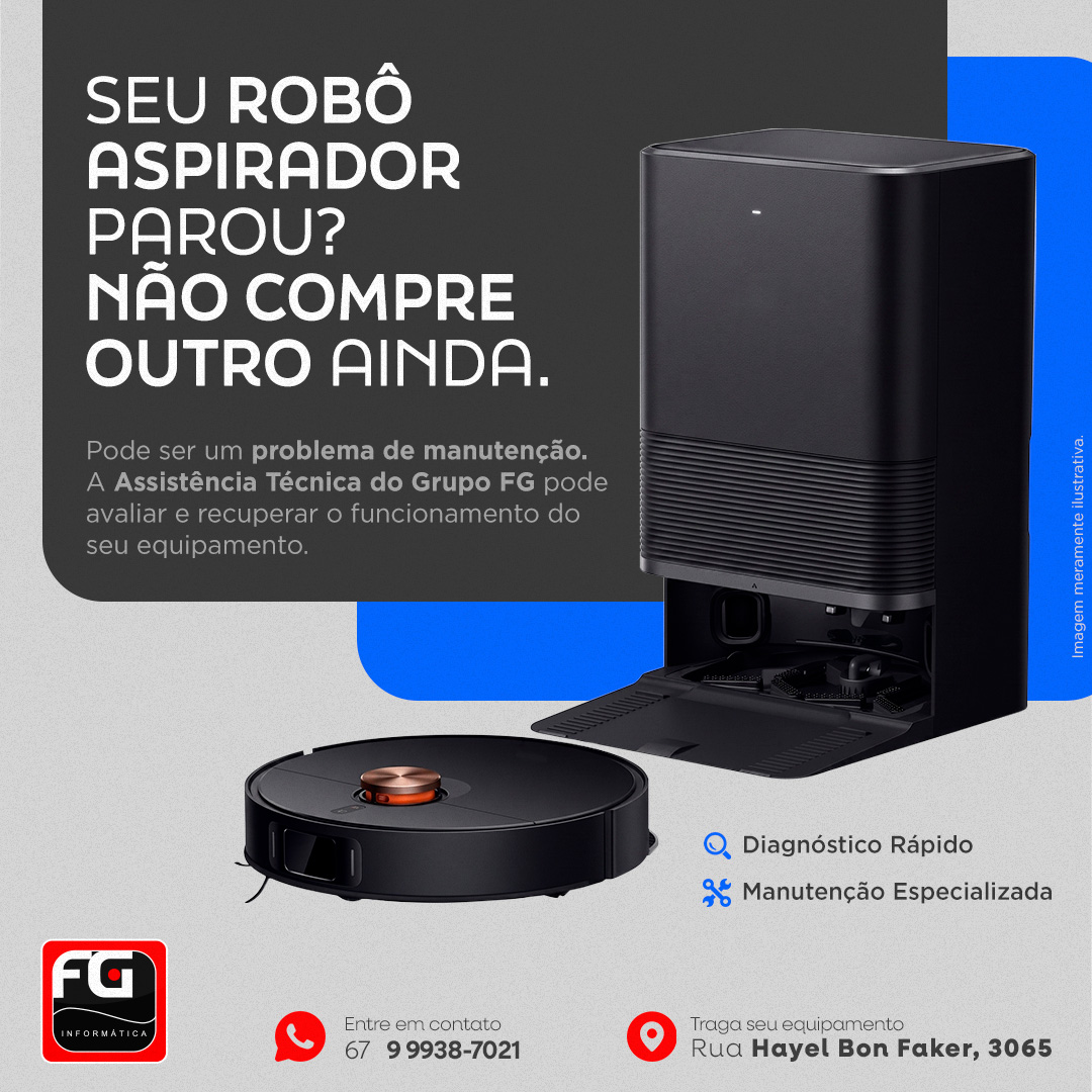 Conserto de robô aspirador em Dourados