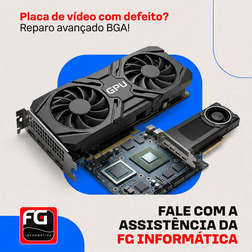Reparo de placas de vídeo e BGA em Dourados